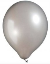 Basksz 12 inc Metalik Gri Gm balon