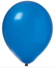Basksz 12 inc Metalik Mavi balon