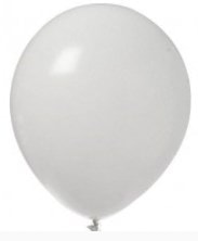 Basksz beyaz balon 12 inc balon
