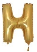 H harfi altn gold folyo balon sper kalite 14 inc 38 cm