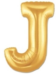 J harfi Sar Altn Gold folyo harf balon 40 inch 100 cm